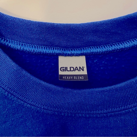 2/$50 Gildan Heavy Blend Bright Royal Blue Crewneck Sweatshirt - Picture 3 of 3